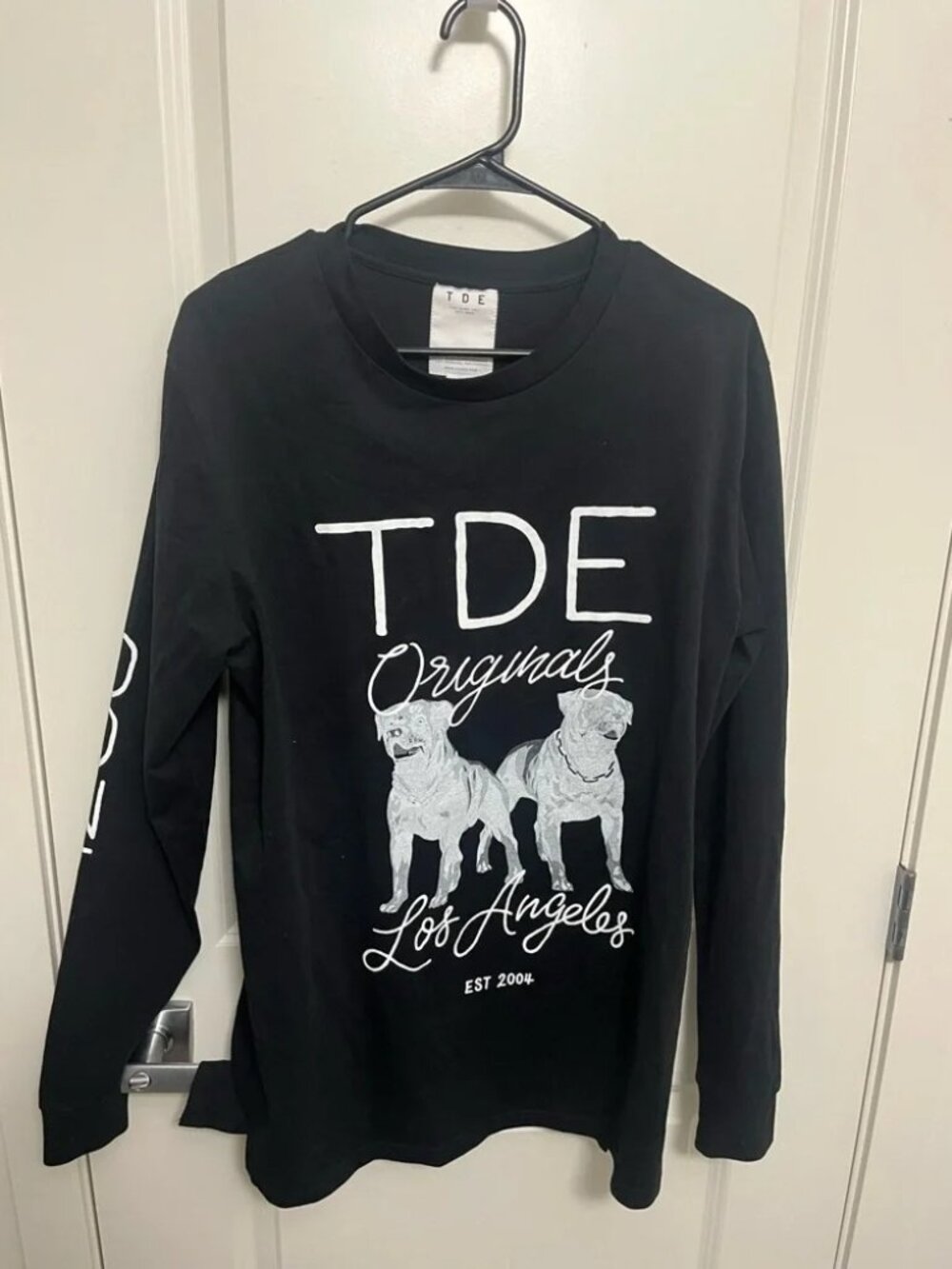 Men's Top Dawg Entertainment Kendrick Lamar Long Sleeve Shirt Dog size L